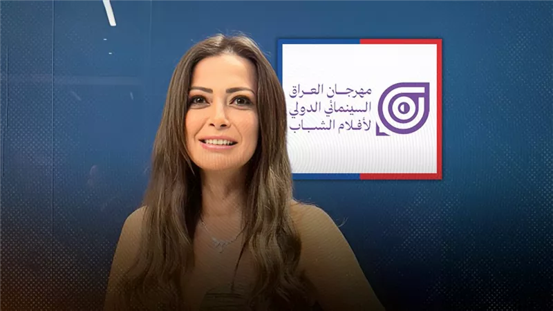  ظهور مميز لداليا مصطفى في مهرجان العراق السينمائي بفستان باللون الأخضر الزيتوني
