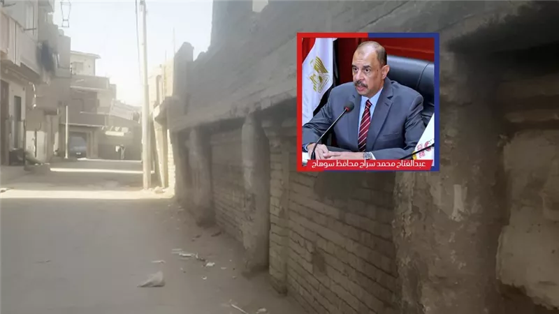 بالصور.. مقبرة طهطا تواجه الانهيار والاهمال وحياة مئات التلاميذ مهددة بالخطر