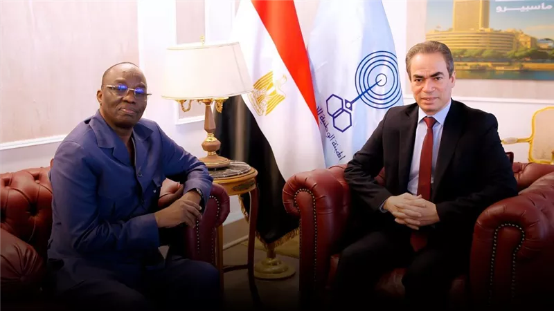 سعداء بالعمل المشترك.. المسلماني يستقبل أبو بكر برقو رئيس اتحاد التلفزة الأفريقي 