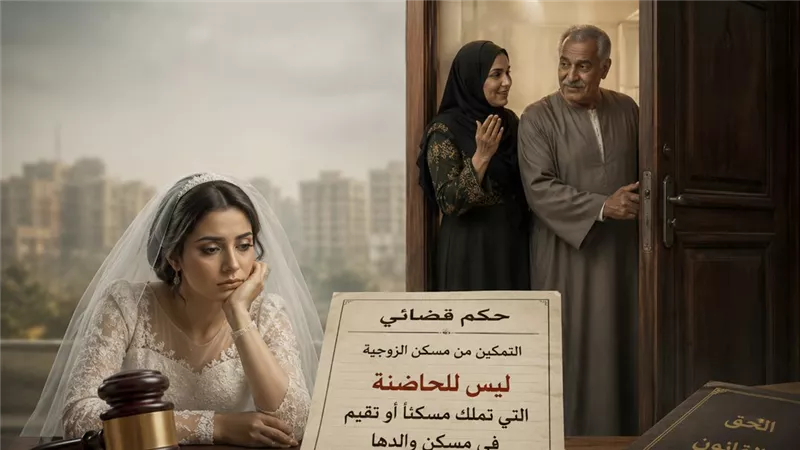 الحاضنة المالكة لمسكن أو تقيم عند والدها لا تستحق التمكين من شقة الزوجية