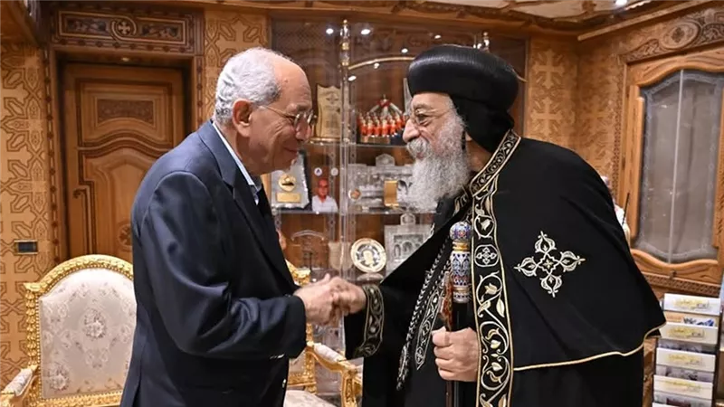 كواليس الظهور الثانى ليوسف بطرس غالى مع قداسة البابا بالكنيسة البطرسية بالعباسية